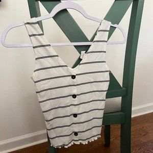 Black and white tank top